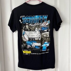 Logan Schuchart Hanover, Pennsylvania Sprint Car Racing Black & Blue Graphic Tee